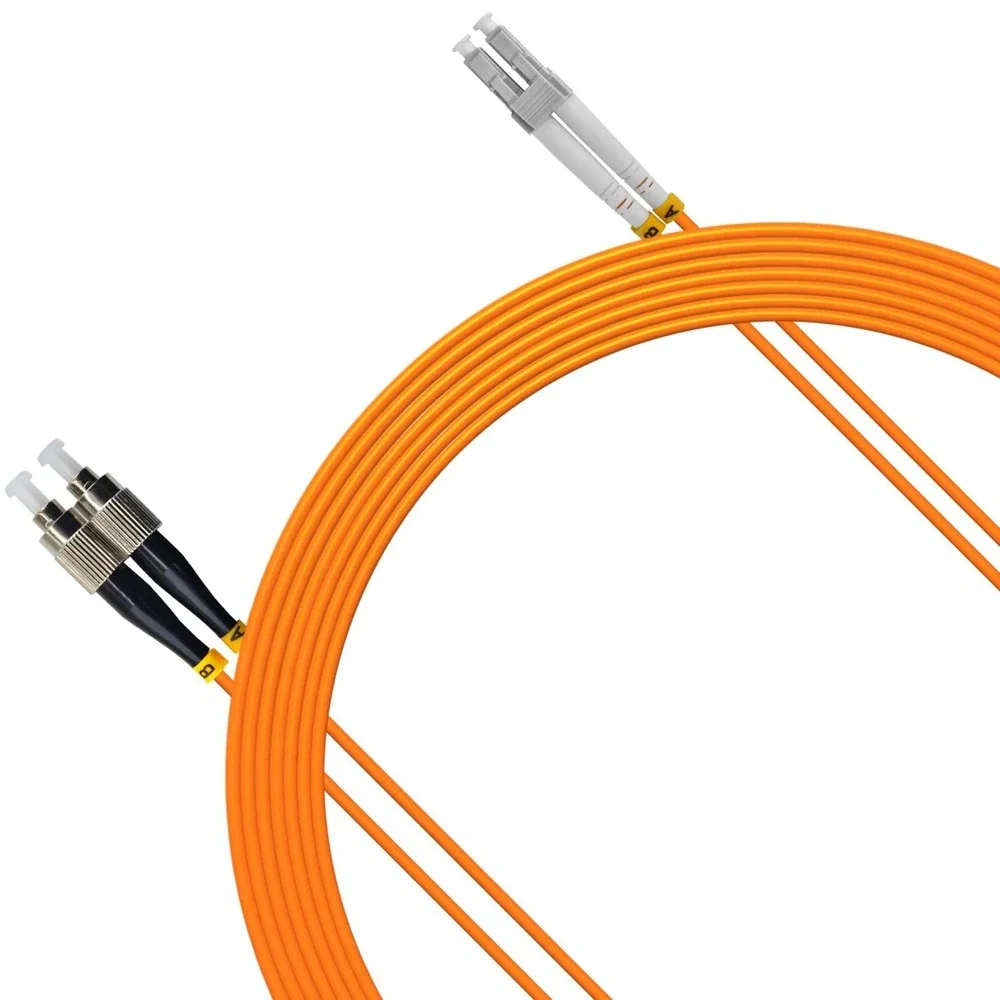 OM2 XHYUX Fiber Optic Cable 1M FC/UPC-LC/UPC Duplex 50/125 LSZH NEW 00132M 22/11